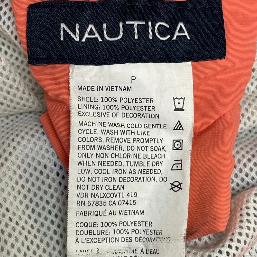 Nautica Men's Sailboat Print Swim‎ Trunks Drawstring Shorts Size S